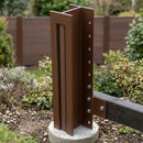 Classic 3000mm Sepia Brown Fence Post 48mm