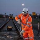 Dark Slate Gray Premium High-Visibility Jacket - Orange for Safety