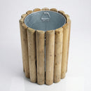 Timber Litter Bin 82 Litre – 760mm Height, Round Design (view 2)
