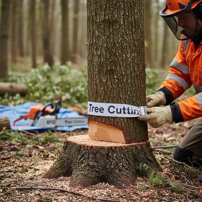 Tree Cutting Supplementary Plate - High-Performance Road Sign