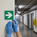 Dark Slate Gray Reversible Straight Arrow Fire Safety Signs - Premium Quality