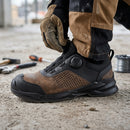 S3S Composite Toe Safety Shoe with Freelock Fastening - Brown