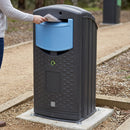 140 litre recycling bin with slot aperture