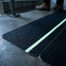Anti-Slip Floor Tile with Glow in the Dark Stripe - Black