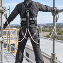 2 Point Safety Harness Fall Protection Set with Twin Lanyard