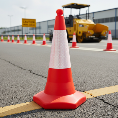 750mm Premium Sand Weighted Traffic Cone - High Visibility Design