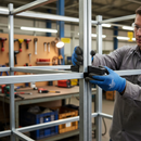 Dark Slate Gray Premium 6 Way Joint for 25mm Square Tube System - Durable Connections