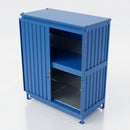 Two-level steel bunded store, 4 IBC / 16 drum capacity, 1250L containment (view 2)