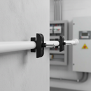 Gray Heavy Duty PVC Coaxis Wall Fixing Kit for Secure Installations