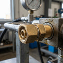 3/8" BSP Male x 1/4" BSP Female Brass Swivel, 220 Bar