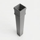 Traditional Downpipe Length 72x72mm x 3m Non-Eared Socket — RAL 7037