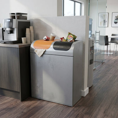 160 Litre Double Internal Recycling Bin – Galvanised Steel