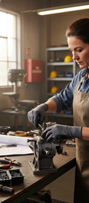 Dark Slate Gray Premium Foam Coated Light Work Safety Gloves - 12 Pairs