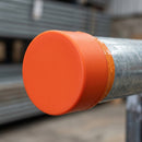 48.3mm Scaffold Tube End Cap - Orange LDPE, 2.5mm Wall (view 2)