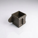 Traditional Downpipe Spare Socket Eared 72x72mm Aluminium — RAL 7022