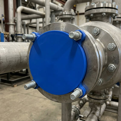 6" Class 300 Flange Stud Hole Insert - Blue LDPE