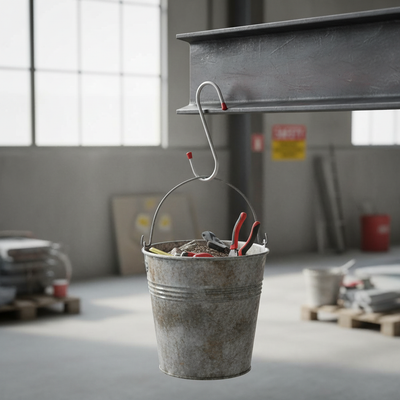 Heavy Duty Galvanised Bucket Hook - 180mm - Maximum Load 20kg