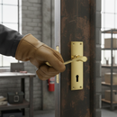 Premium Scroll Lever Door Handles with Victorian Design - 150mm Polished Brass Finish for Internal Wooden Doors