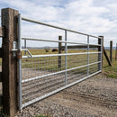 Galvanised 5 Bar Half Mesh Gate - Heavy Duty