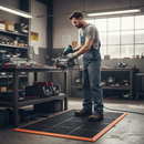 Dark Slate Gray Heavy Duty Anti-Fatigue Mat with Slip Resistant Surface