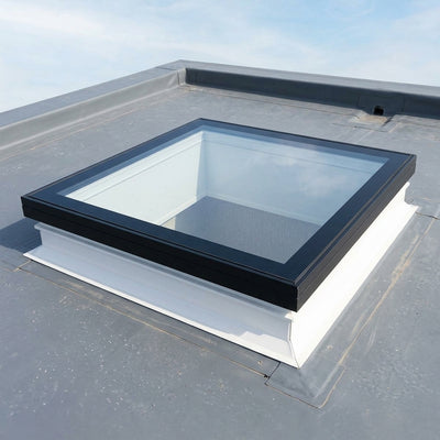 Fixed Flat Glass Rooflight 160mm Vertical Upstand