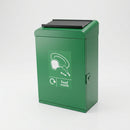 60 Litre Galvanised Steel Food Waste Bin with Lockable Lid (view 2)