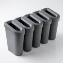 70L recycling station five-bin waste separation unit (view 2)