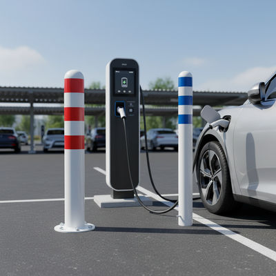 High-Performance EV Charging Point Protection Bollards