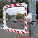 1000 x 800mm P.A.S Traffic Mirror with Red & White Frame