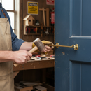 Premium Extended Length Brass Cabin Hook 300mm for Secure Door Closure and Traditional Hardware Design