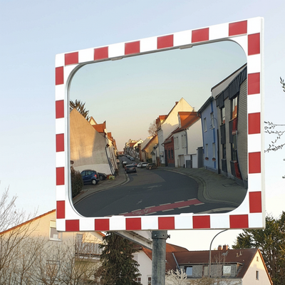 High-Performance Glass Traffic Mirror with Adjustable Mounting Bracket