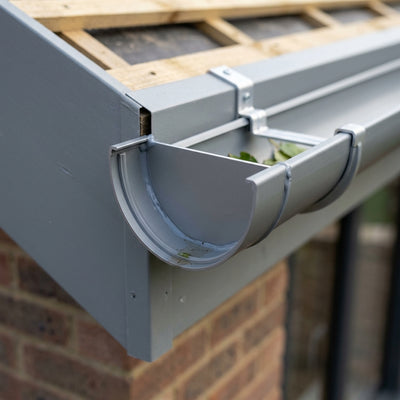 130mm Deepflow Aluminium Gutter Stop End