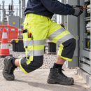 Hi-Vis Yellow/Navy Flame-Resistant Class 2 Pirate Trousers