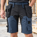 4-Way Stretch Holster Pocket Work Shorts - Navy/Black (view 2)