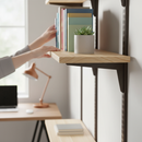 Gray Premium Twin Slot Bracket for Adjustable Shelving - Brown