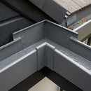 90° Aluminium Box Gutter Angle 135 x 100mm