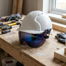 Blue Mirror Smoke Short Eye Shield for Safety Helmet