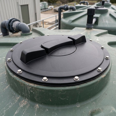 16" Vented Tank Lid with 2 Vents – 450mm Diameter
