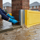 Dim Gray Premium Lightweight Flood Barrier with Wall Connector