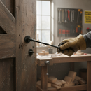 Premium Decorative Cabin Hook Latch 150mm for Gates and Doors - Antique Black Finish