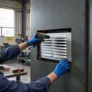 Premium Louvred Aluminium Vent for Double Brick Apertures - 9x6 Inch with 6800sq mm Airflow