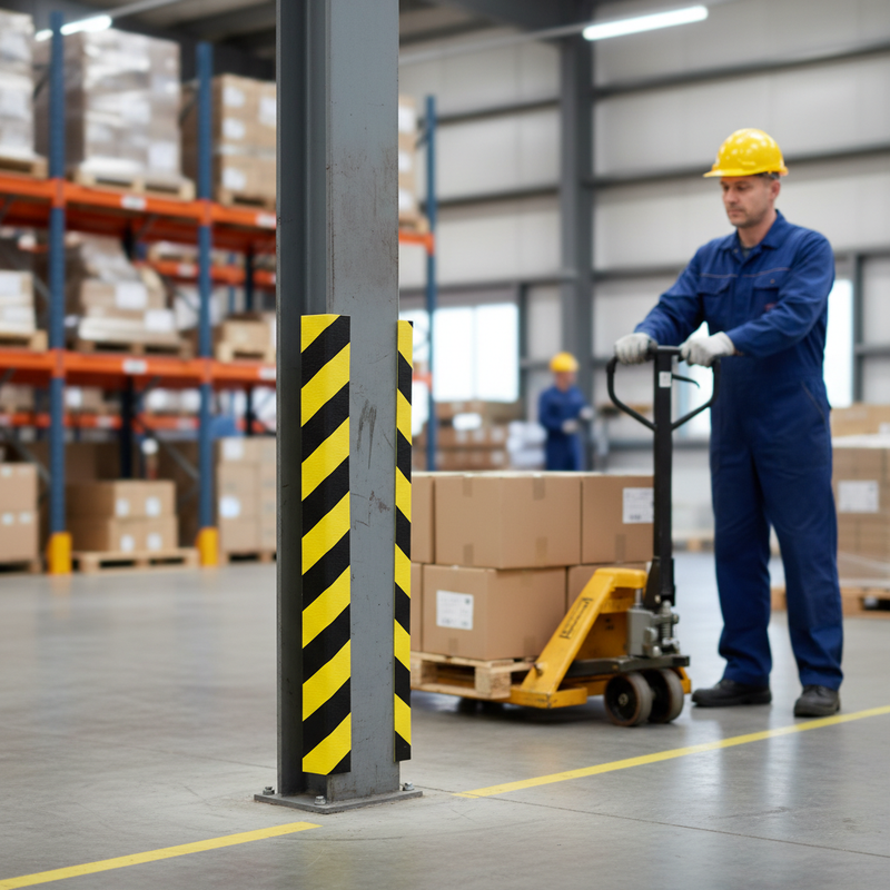 Dark Gray High-Performance Edge Impact Protection Foam - Right Angle