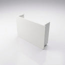 Aluminium Box Gutter Stop End 135 x 100mm — RAL 9016