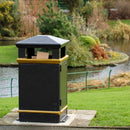Closed-Top Fibreglass Composite Litter Bin – 112 Litre