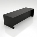 Aluminium Coping Stop End – Secret Fix 75mm — Textured Black