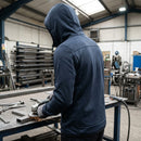 Full Zip Fleece Hoodie with Recycled Polyester - Navy