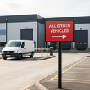 Light Gray Custom Heavy Duty 1050 x 750mm Rectangular Sign for Events