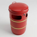 Closed Top Steel Litter Bin with Slam Lock (view 2)