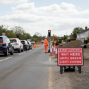 Gray Heavy Duty 3 Way Control Sign 1050x750mm with Robust Design