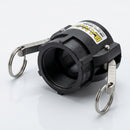 3" BSP Female Cam Lever Coupler with Stainless Steel Arms (view 2)
